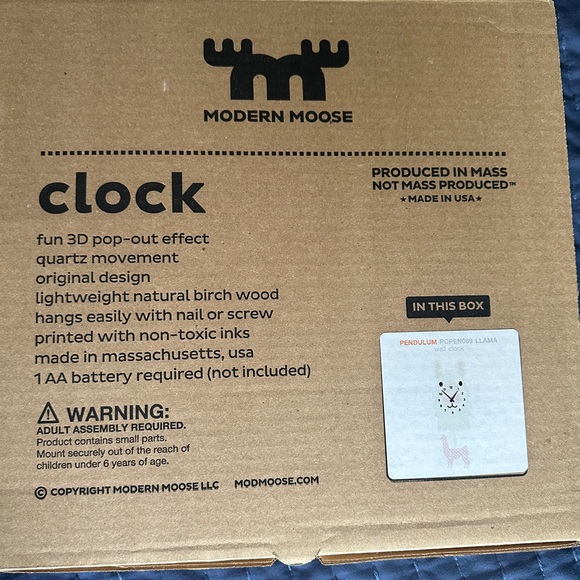 Llama wall clock BNWT - Picture 5 of 6